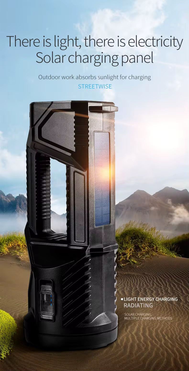 Linterna grande con carga solar #CodFM