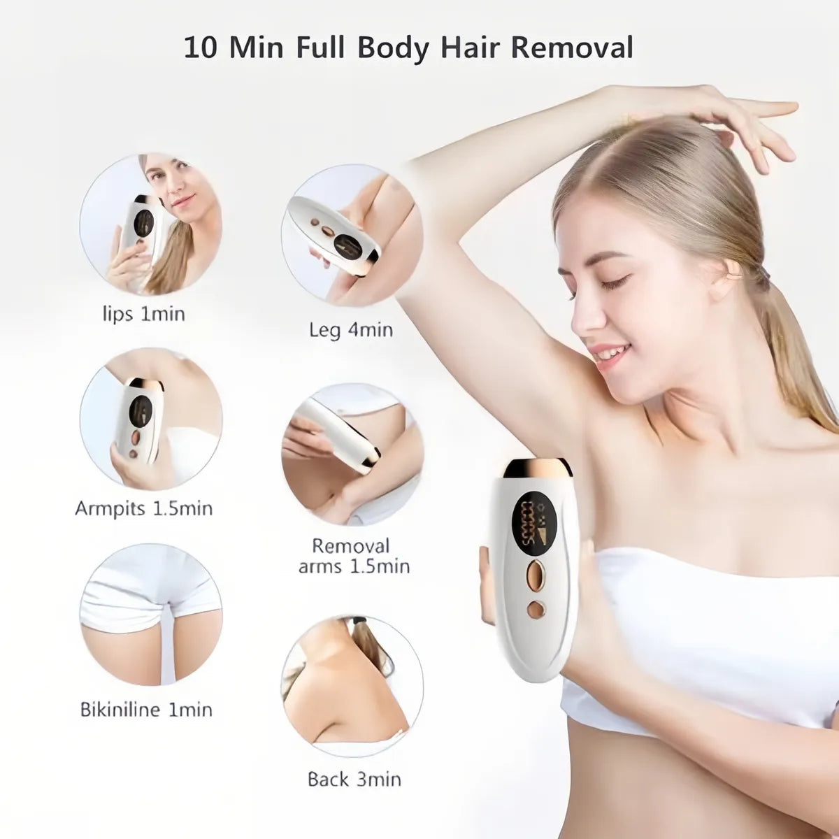 Depilador Ipl Afeitadora Corporal Facial Portatil Laser #CodTN
