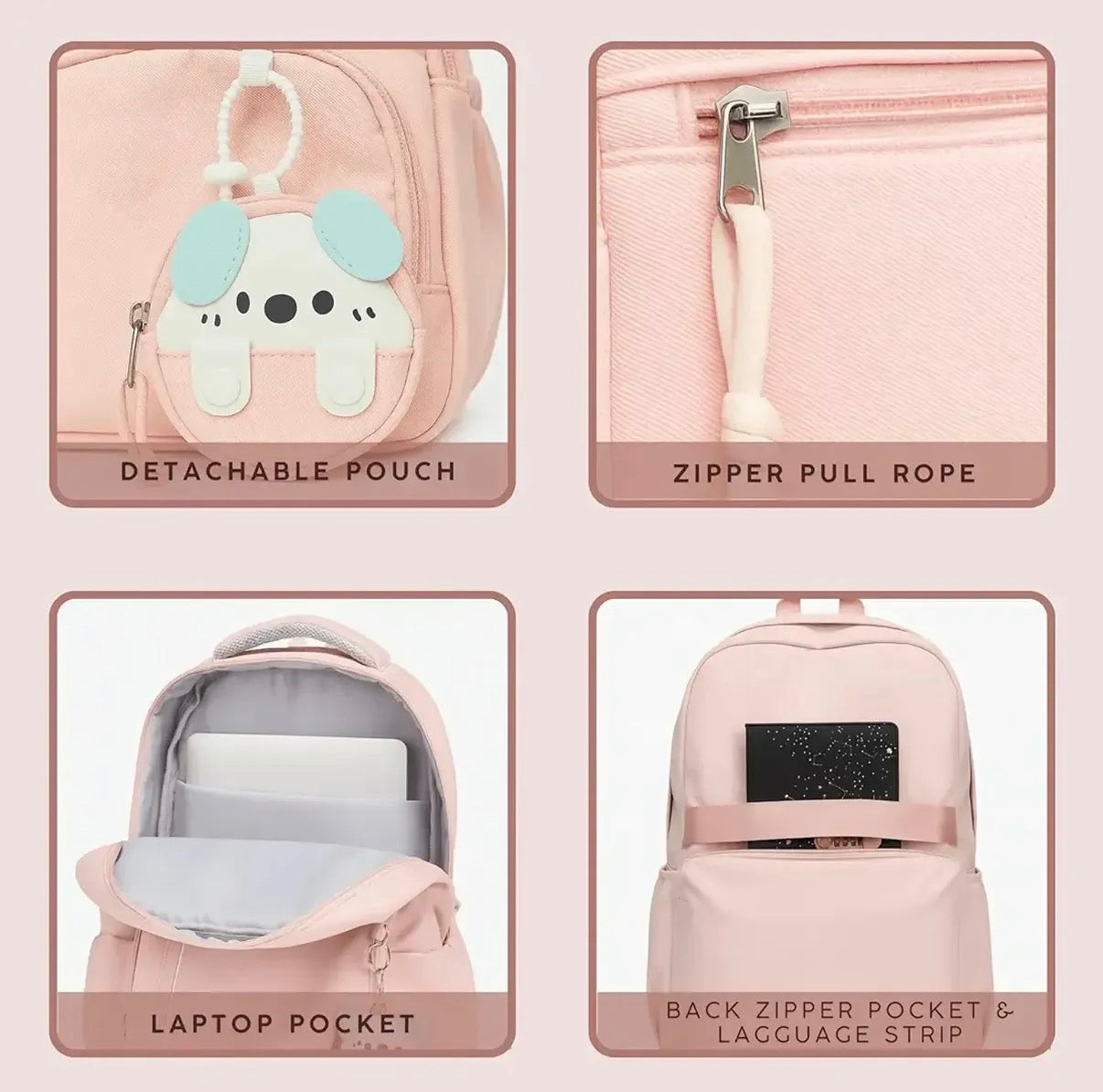 Bolso con llavero de ratón #CodT