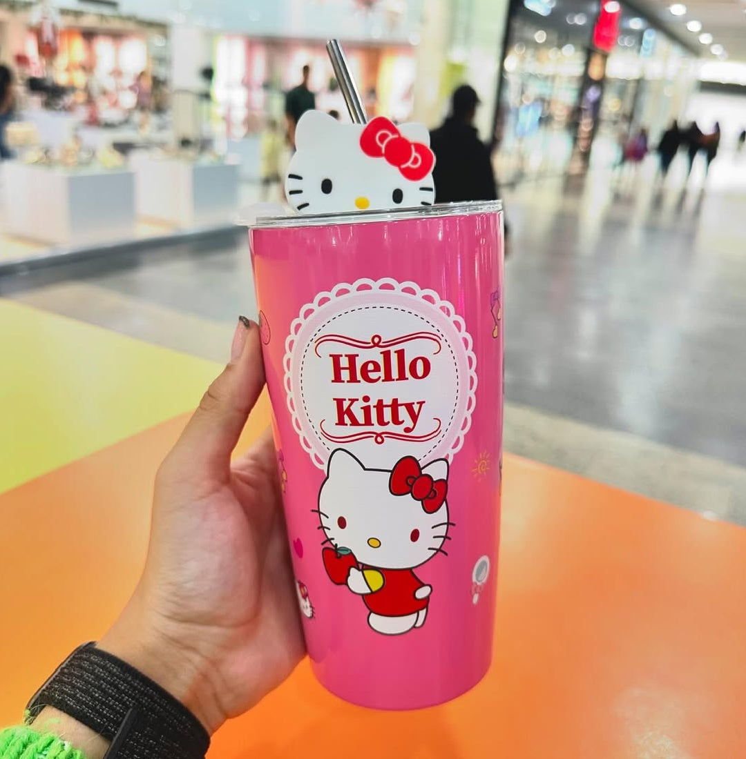 Vaso con tapa hello Kitty #CodP