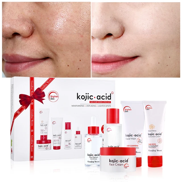 Set 5en1 de cuidado facial Kojic Acid #CodL