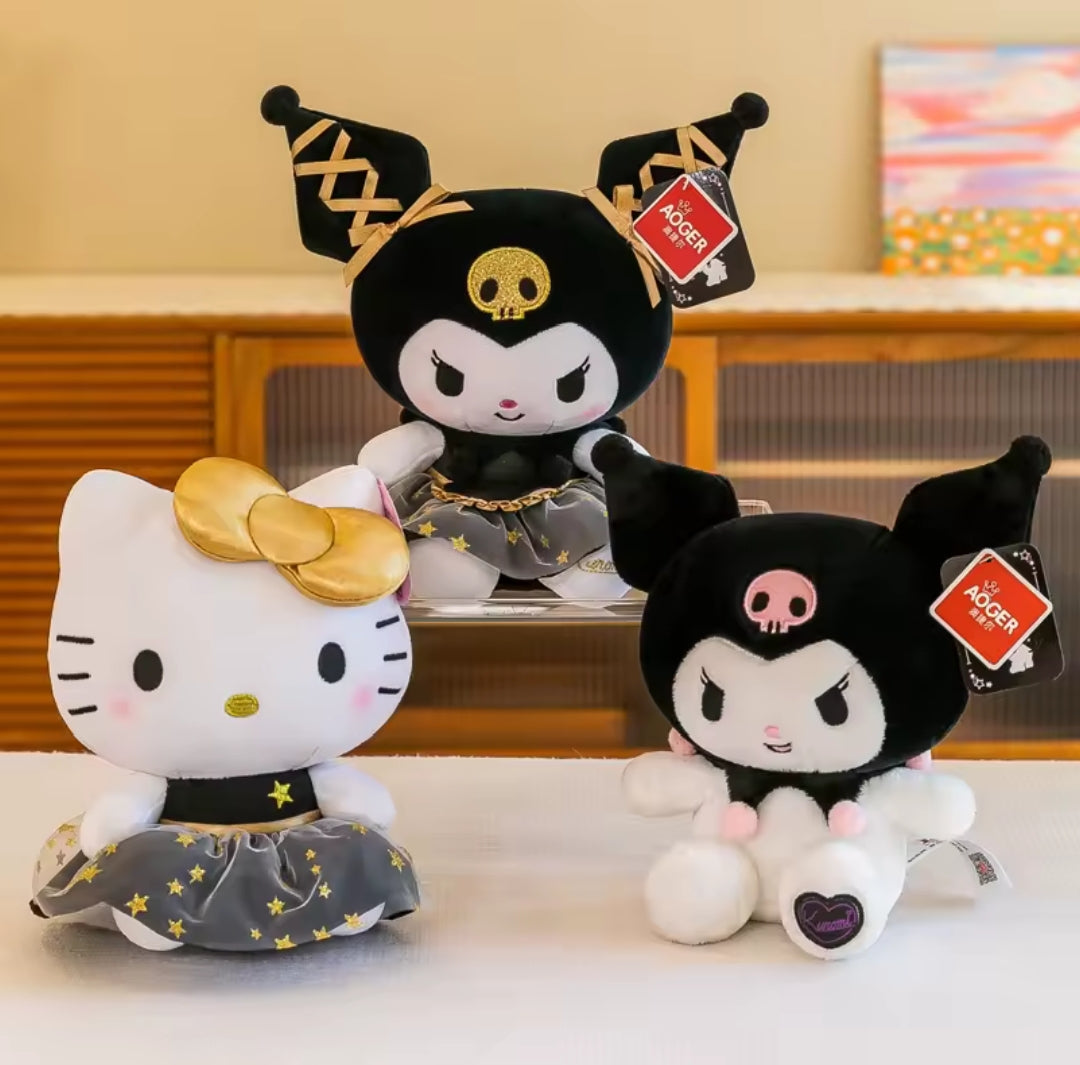 Peluches Hello Kitty y Kuromi 35cm #CodT
