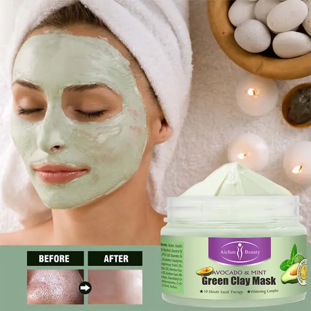 Mascarilla de arcilla de aguacate y menta #CodL