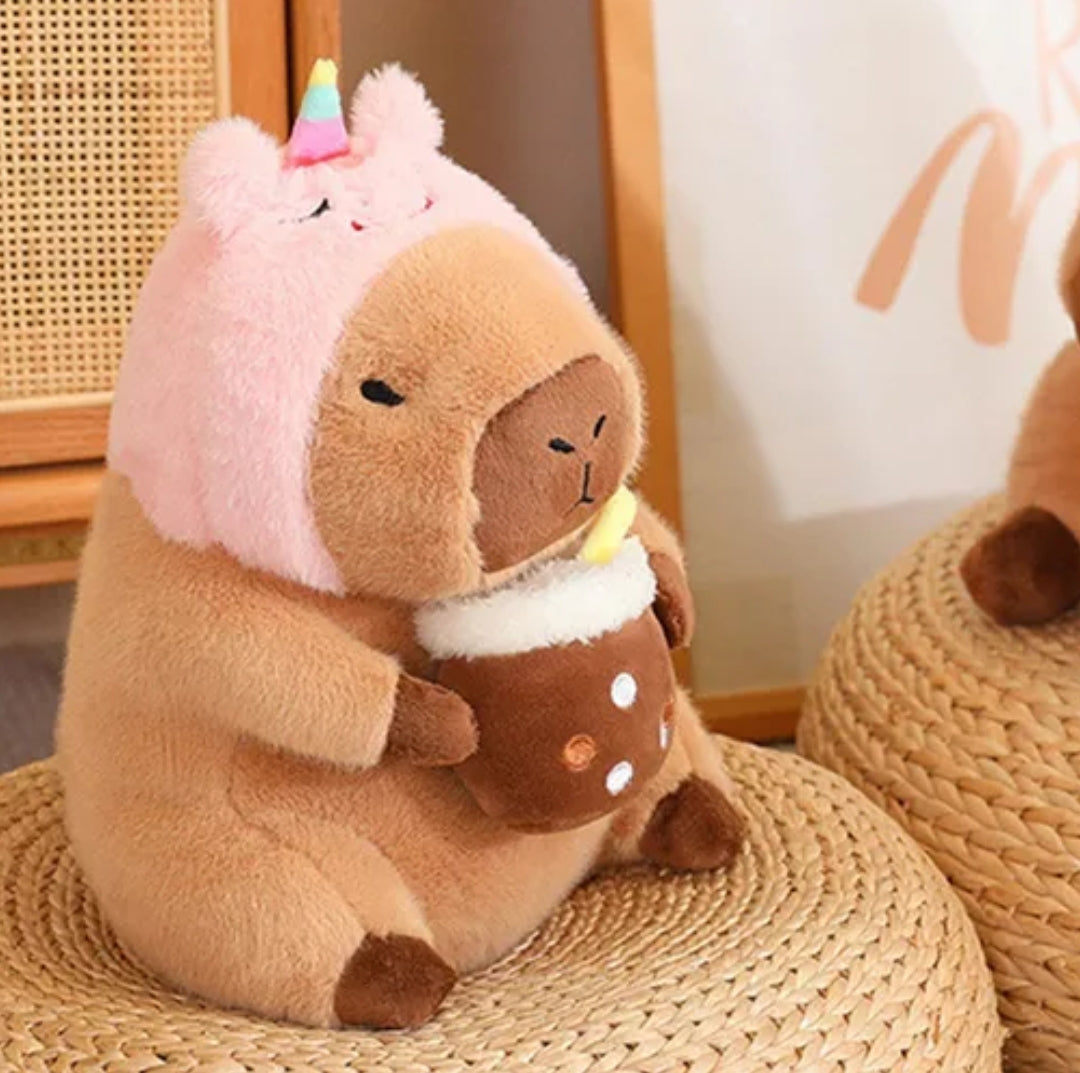 Peluche capybara unicornio 30cm #CodU