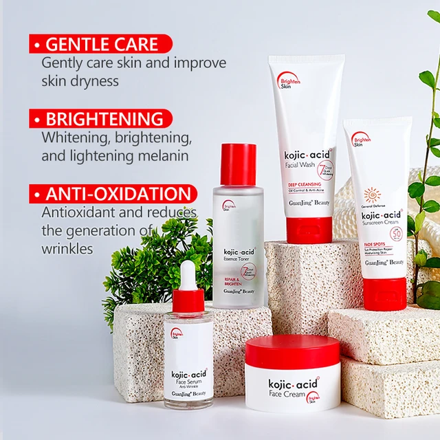 Set 5en1 de cuidado facial Kojic Acid #CodL