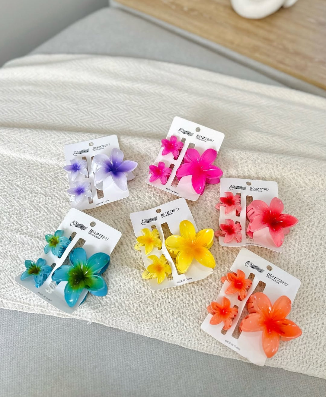 Set de 3 pinzas para el cabello #CodP