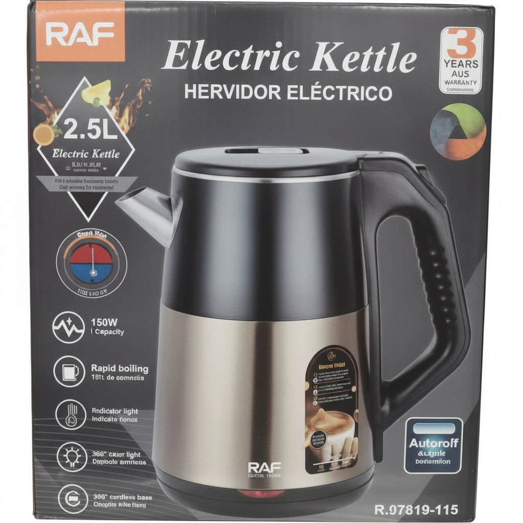 Hervidor eléctrico RAF de 2.5 litros #CodML