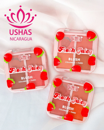 Paletas De Rubor Ushas Fresh Juicy #CodO