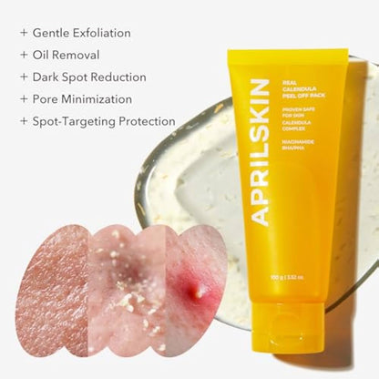 una mascarilla facial APRILSKIN Real Calendula Peel Off Pack #CodO