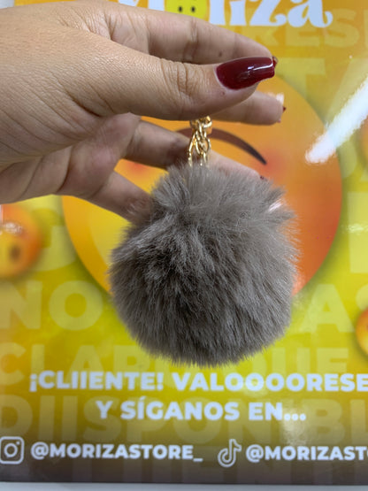 Llavero pompón