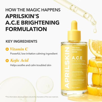 APRILSKIN A.C.E Vita Kojic Brightening Serum. #CodO