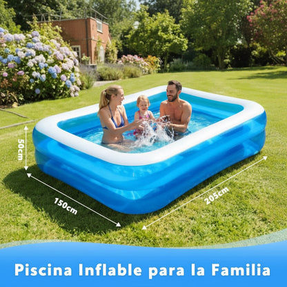 Piscina inflable familiar rectangular #CodML