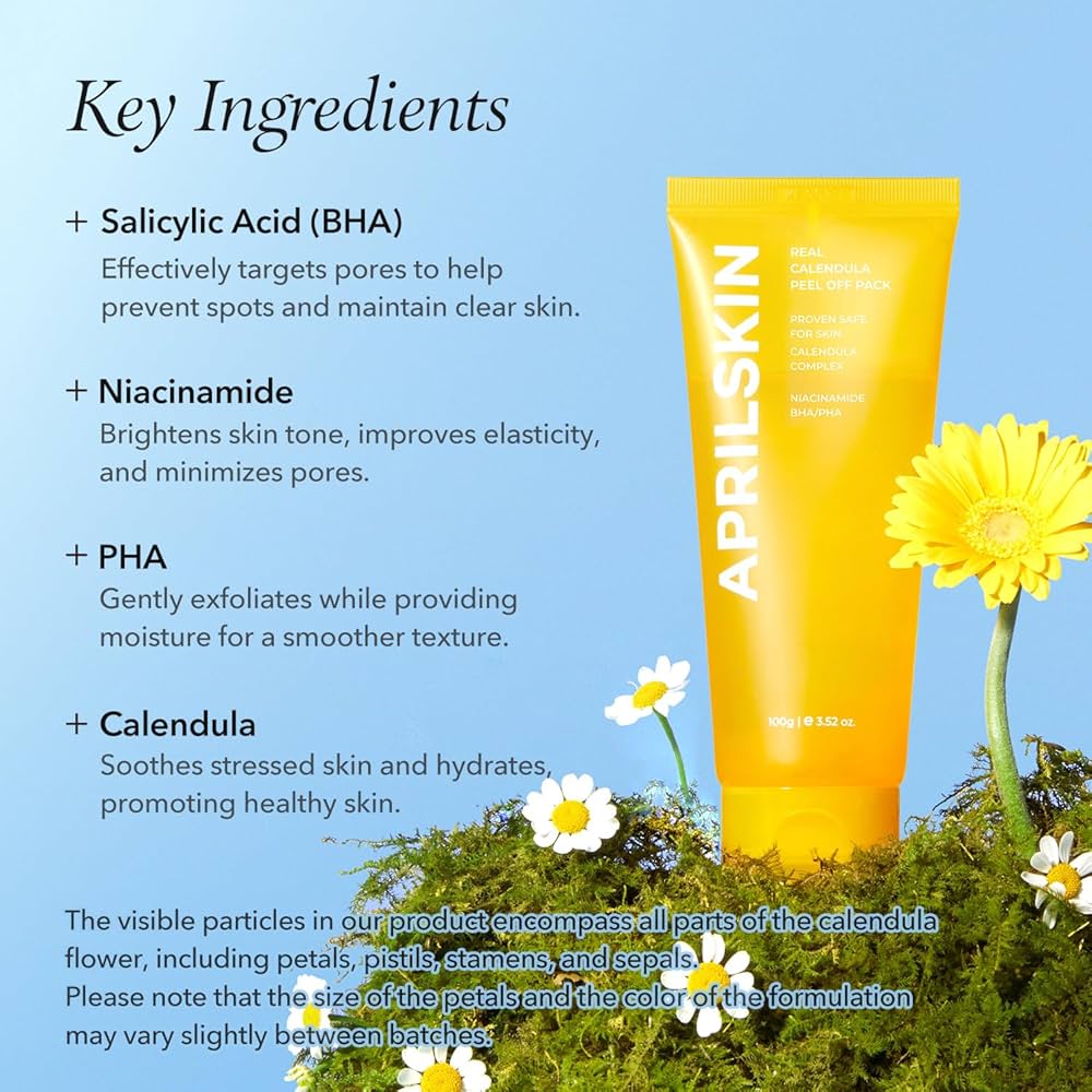 una mascarilla facial APRILSKIN Real Calendula Peel Off Pack #CodO