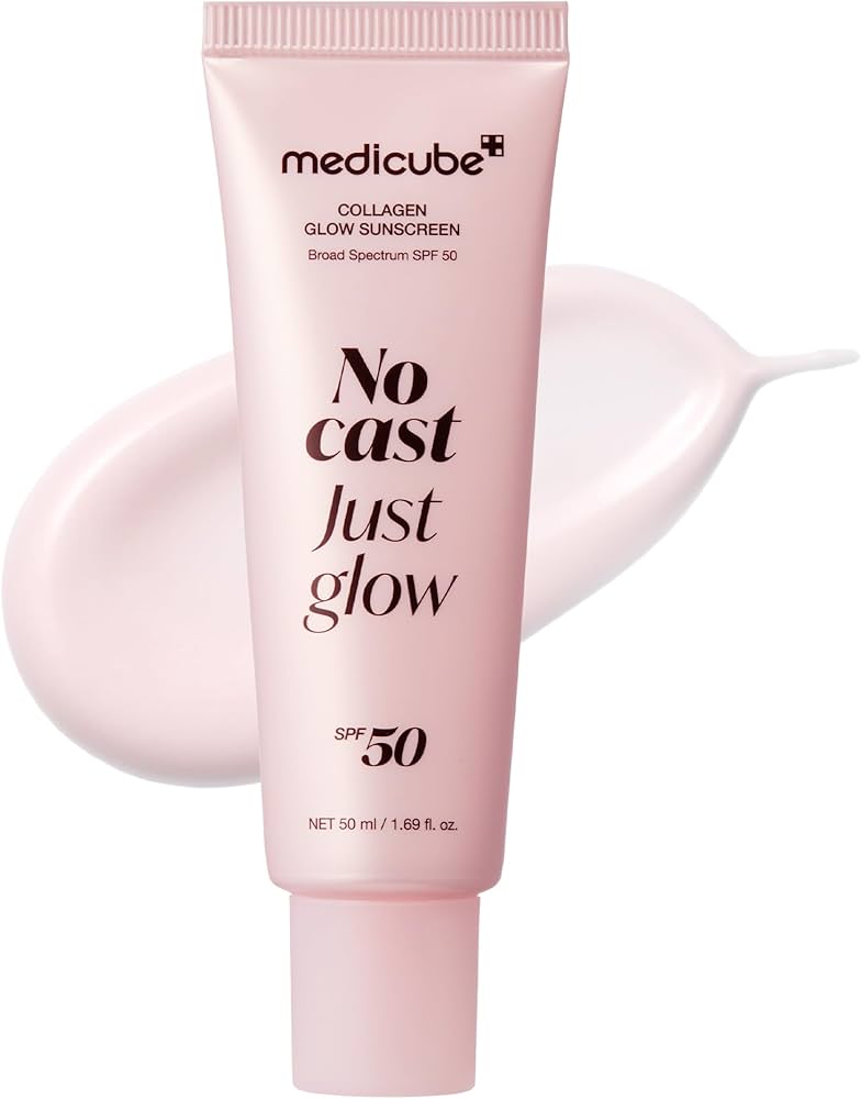 Protector solar Medicube Collagen Glow Sunscreen con SPF 50.