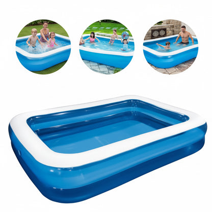 Piscina inflable familiar rectangular #CodML