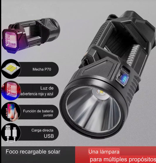 Linterna grande con carga solar #CodFM