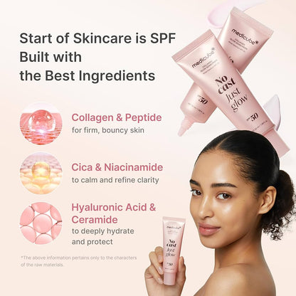 Protector solar Medicube Collagen Glow Sunscreen con SPF 50.