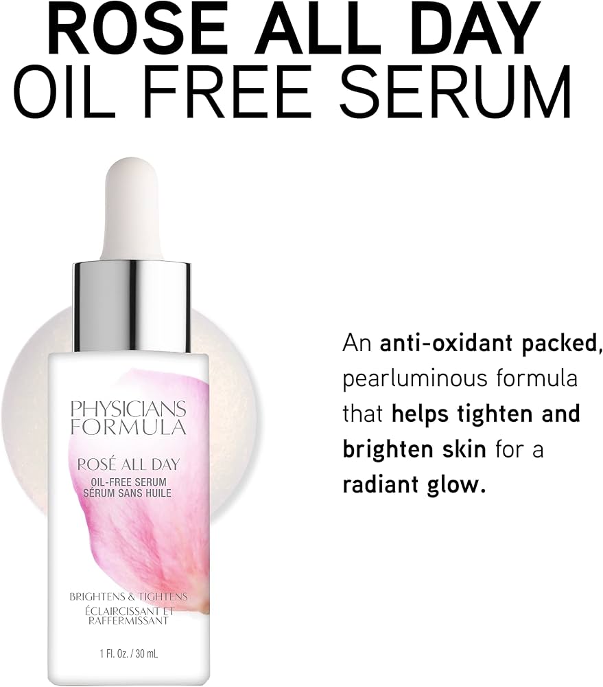 suero facial Physicians Formula Rosé All Day Oil-Free #CodO