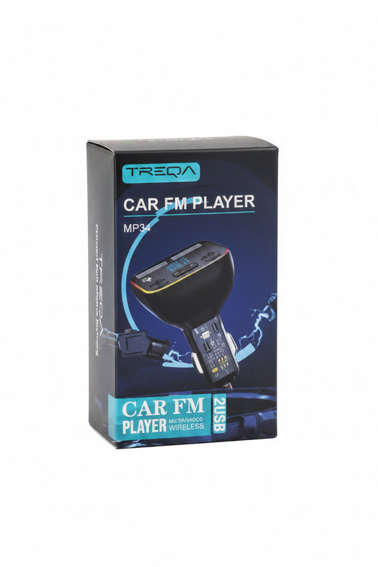 Transmisor FM Bluetooth y cargador para carro #CodAP