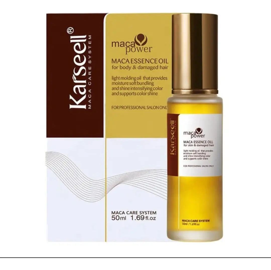 Kit de Mascarilla capilar de colágeno y aceite reparador de maca Karseel #CodO