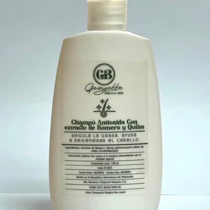 Shampoo antiácaida con extracto de Romero y Quina Georgette #CodO