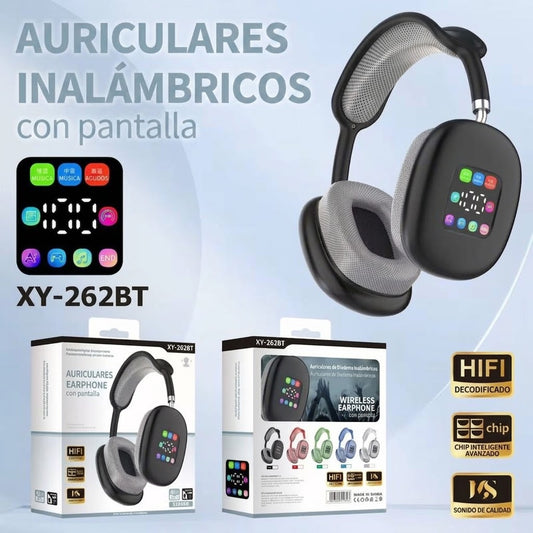 Auriculares inalámbricos de diadema con pantalla LED inteligente #CodAP