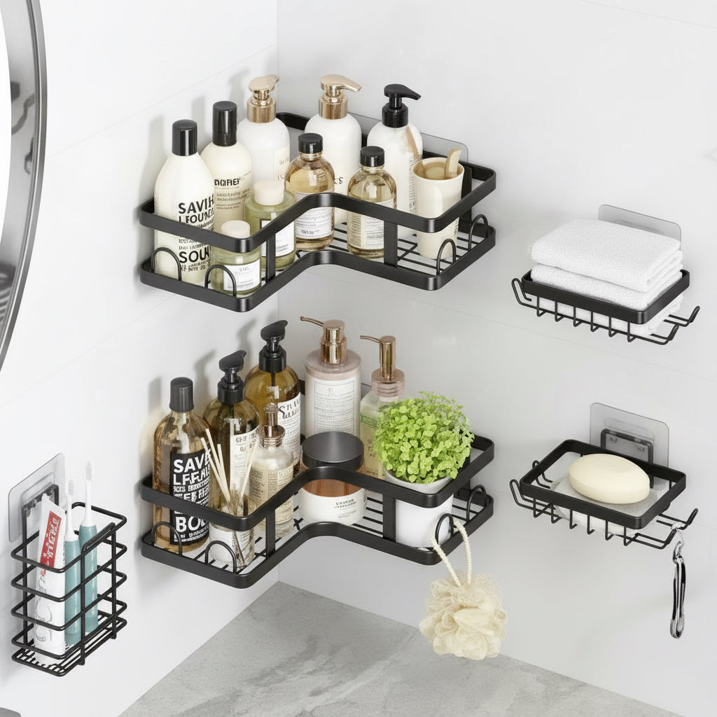 Set completo de organizadores esquineros de baño #CodAP