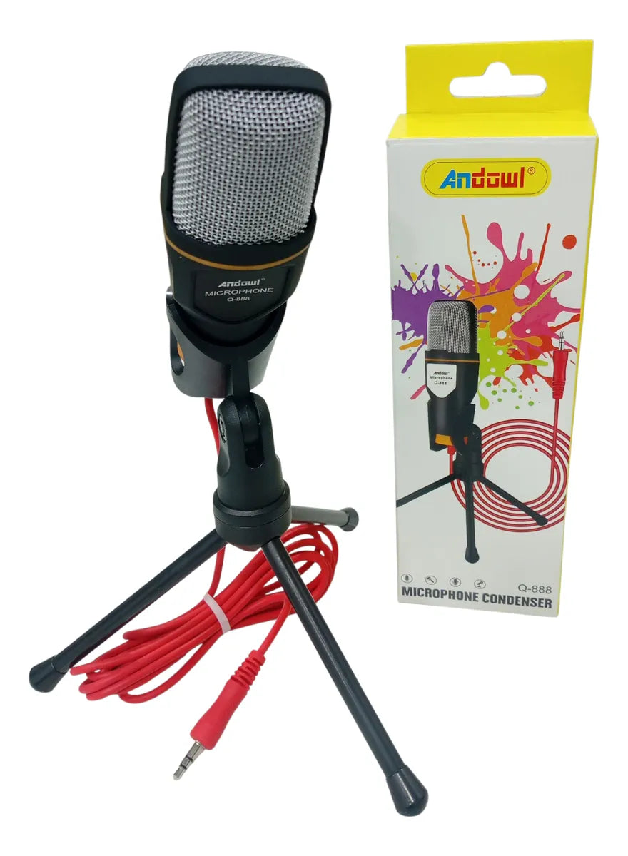 Micrófono Condensador Profesional Escritorio Tripoide Cable #codTN