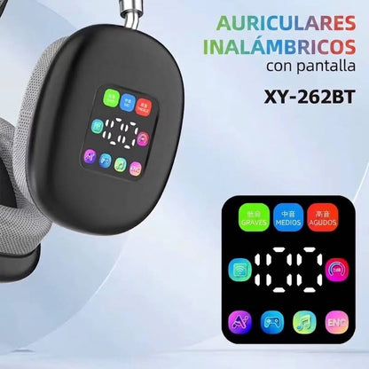 Auriculares inalámbricos de diadema con pantalla LED inteligente #CodAV