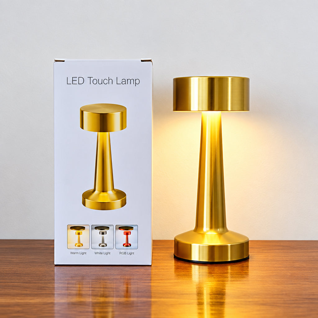 Lámpara de mesa LED inalámbrica y recargable #CodML