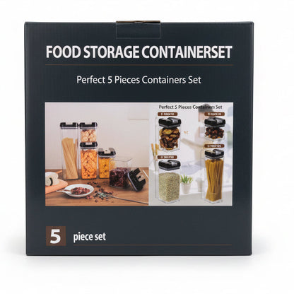 Set de 5 contenedores herméticos para alimentos #CodML