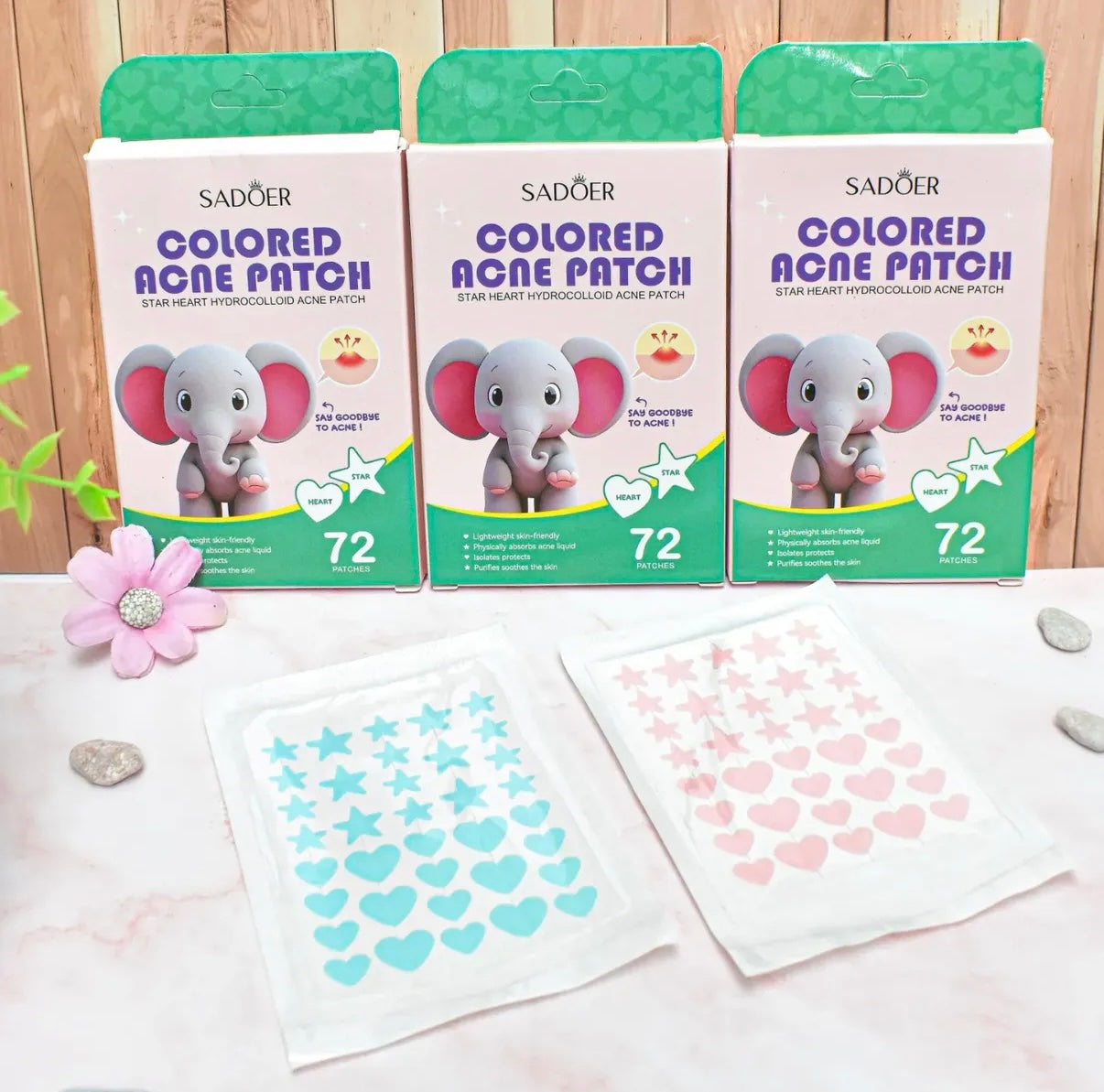 Parches para acné de figuras #CodL