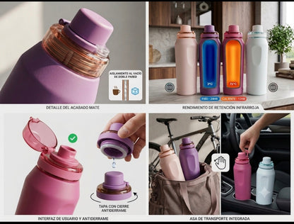 Termos de acero inoxidable de 1 Litro #CodN
