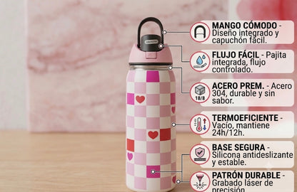 Termo de acero inoxidable de 1 Litro #CodN