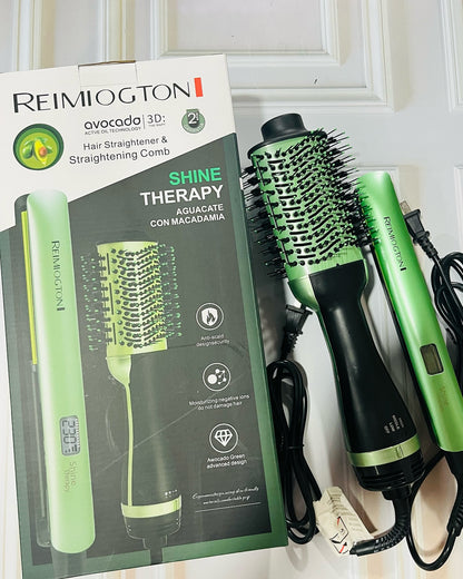 Kit de cepillo secador + plancha de cerámica #CodL