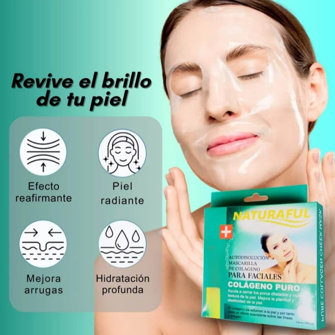 Mascarillas de colágeno hidrolizado 6 pzas#codL