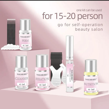 Kit de lifting de pestañas Nagaraku rosa #CodK