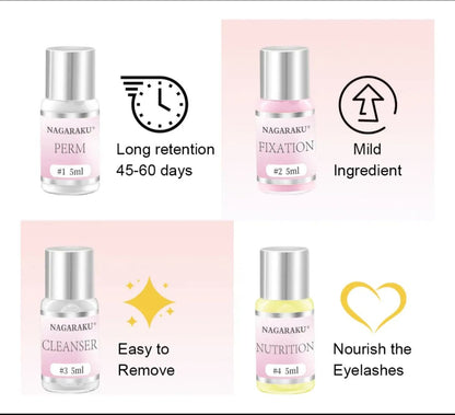 Kit de lifting de pestañas Nagaraku rosa #CodK