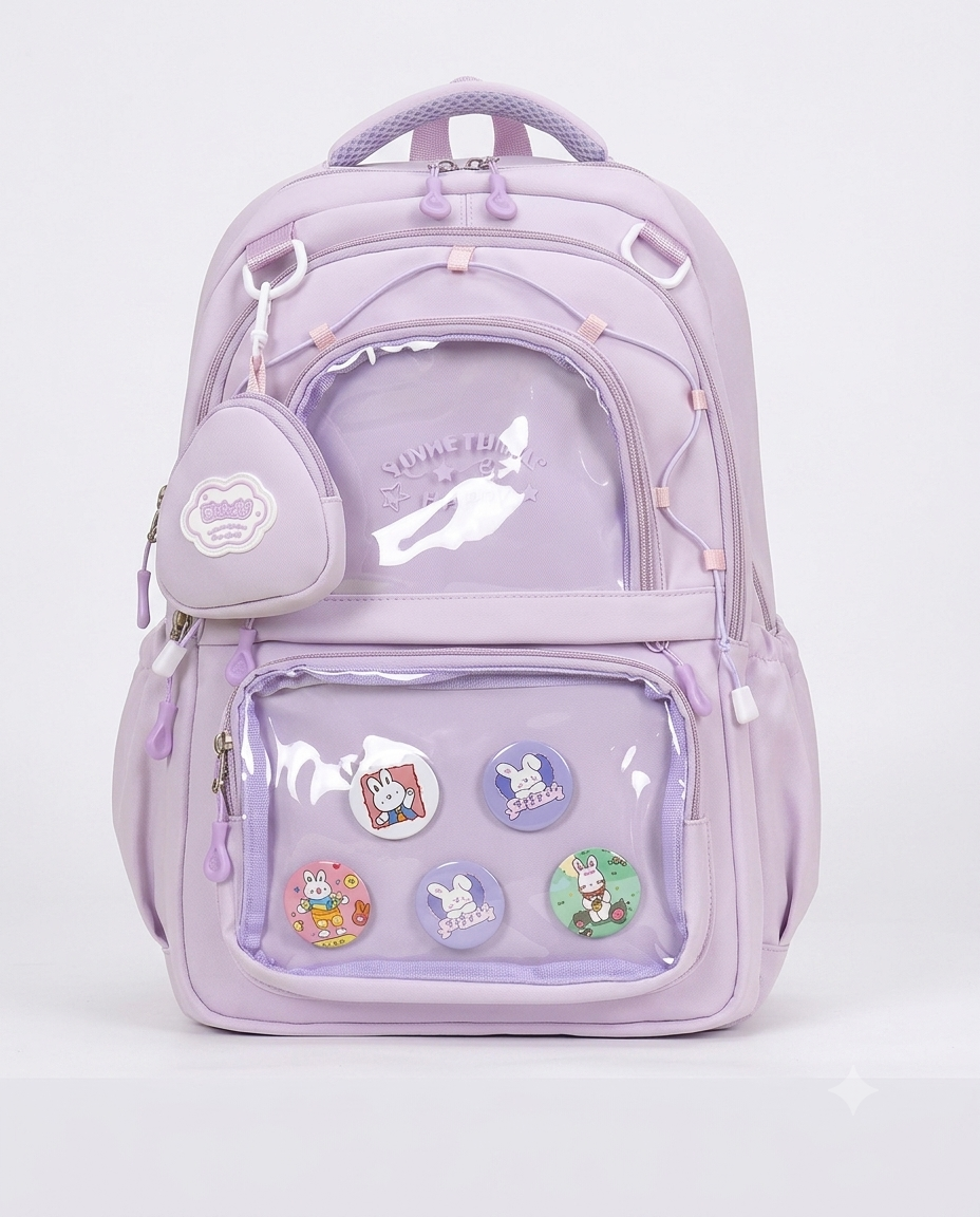 Bolso con bolsillos transparentes #CodT