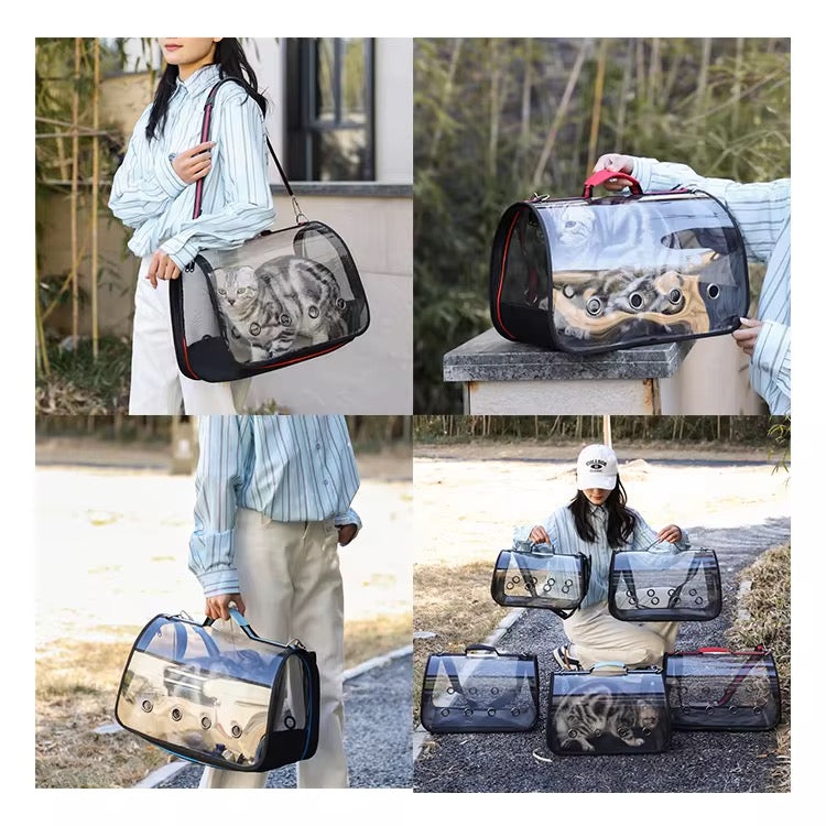 Bolso de lado transparente para mascotas #codU