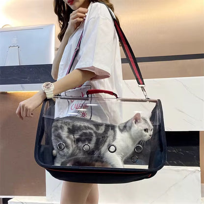Bolso de lado transparente para mascotas #codU