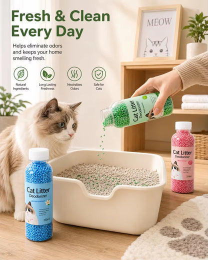 Perlas desodorante para arena de gato. #CodU