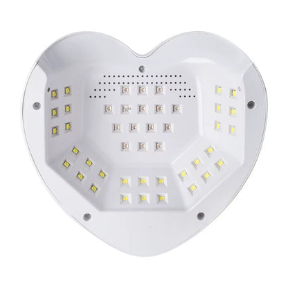 Lampara de uñas LED SUN D19 de corazón de 288w #CodP