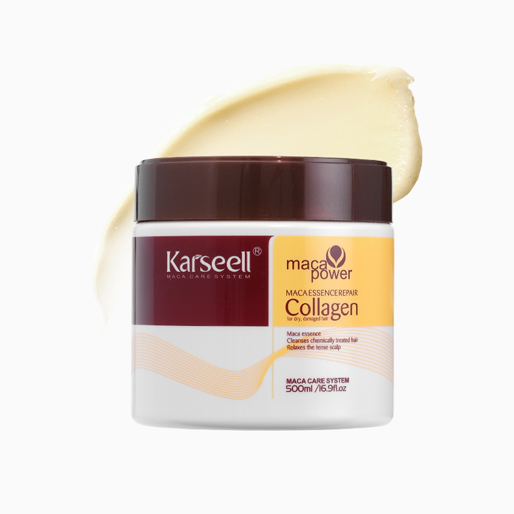Kit de Mascarilla capilar de colágeno y aceite reparador Karseel #CodO