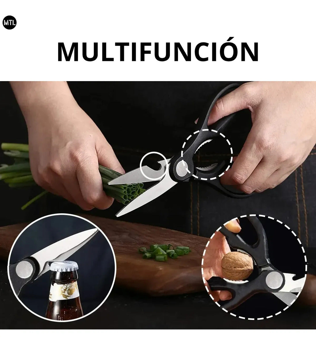 Kit de cuchillos con tabla #CodFM