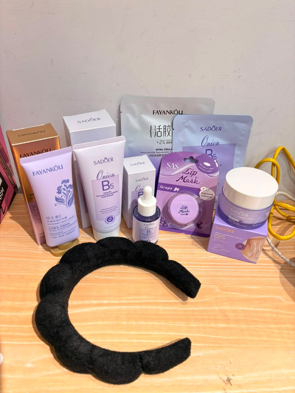 Set completo de rutina de skincare e cuidado personal B5 #CodU