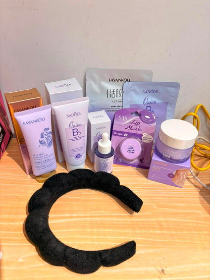 Set completo de rutina de skincare e cuidado personal B5 #CodU