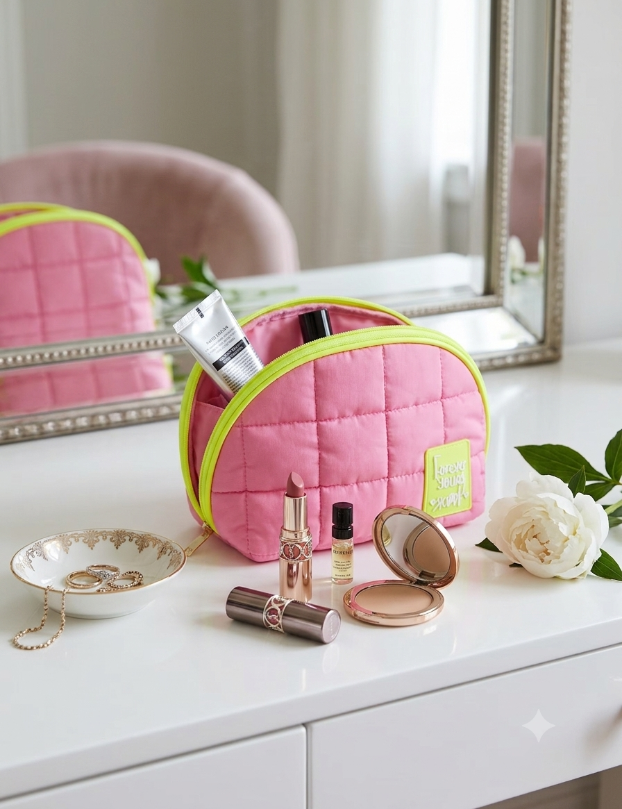 Porta cosméticos puffer Forever #CodU