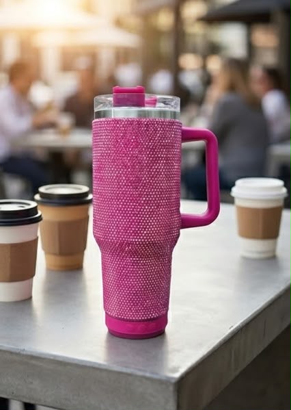 Vaso térmico de acero inoxidable con corneta #codP