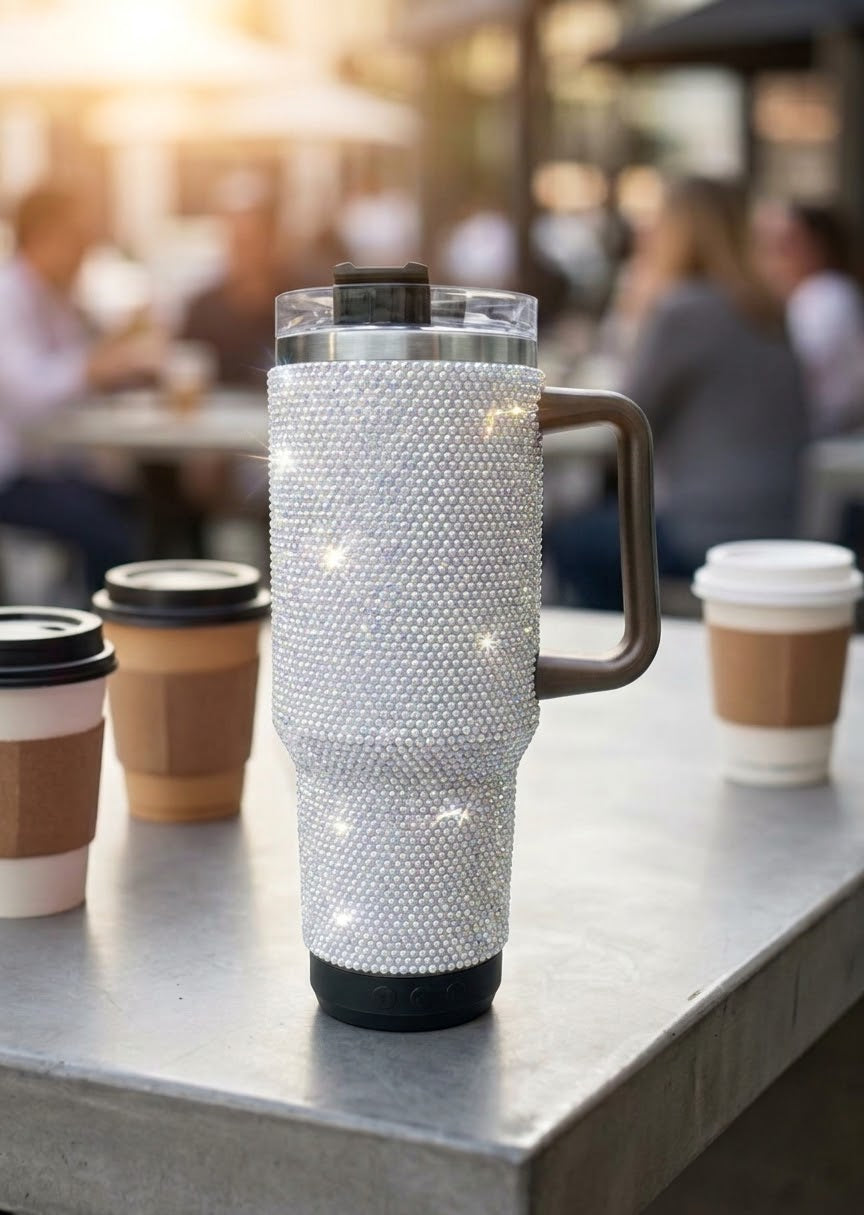 Vaso térmico de acero inoxidable con corneta #codP
